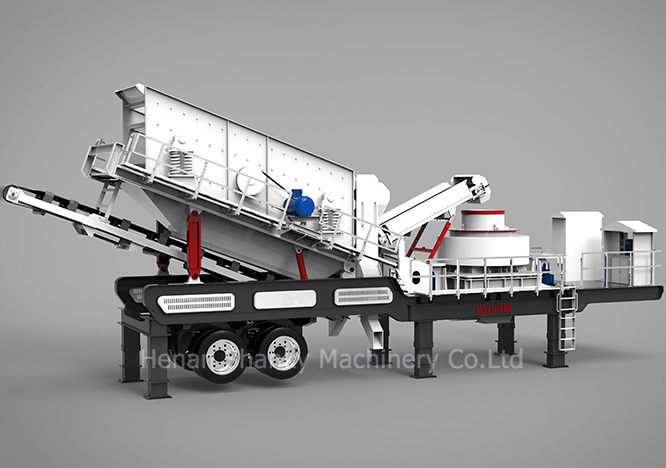 Mobile sand making plant